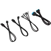 Corsair CC-8900244, 0,3 m, Männlich, Männlich, Gerade, Gerade, Schwarz