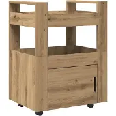 Syfax Küchentrolley Artisan-Eiche 60 x 45 x 80 cm Holzwerkstoff