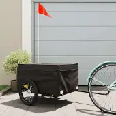 Prolenta Maison Exclusive - Fahrradanhänger Schwarz 45 kg Eisen
