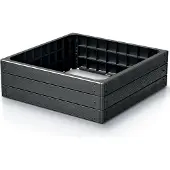Prosperplast BASE WOODY IBWS Gartenbeet 756 x 756 x 250 mm – Anthrazit – PP-IBWS