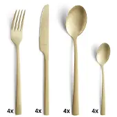Amefa Besteckset Manille Champagner (16-teilig)