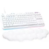 Logitech G 920-010414, Kabelgebunden, USB, Mechanischer Switch, QWERTY, RGB-LED, Weiß