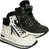 Mustang Schnürstiefelette Schwarz
