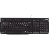 Logitech K120, Kabelgebunden, USB, QWERTY, Schwarz