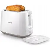Philips Daily Collection HD2582/00, 2 Scheibe(n), Weiß, Kunststoff, Drehregler, 800 W, 220-240 V