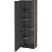 Duravit Hochschrank L-CUBE 500x363x1760mm Ans li fla gr seidenmatt Anschlag links flannel grey seidenmatt