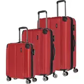 Travelite City 4W Trolley Expandable L / Expandable M / S Red dunkelrot 77cm