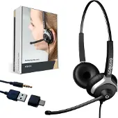Gequdio WA9027, Kabelgebunden, Büro/Callcenter, 80 g, Kopfhörer, Schwarz