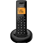 Alcatel E160 Schwarzes DECT-Telefon mit Anrufer-ID und Anrufsperre, 50 Einträge