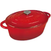 King Hoff Gusseisen Bratpfanne 30 cm Rot Beige