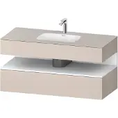 Duravit Einbauwaschtisch-Möbel-Set Qatego 120x55x60cm, w m/ta m, Kon-WTU, Nischenb