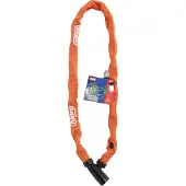 ABUS Kettenschloss 1500 Web – Fahrradschloss aus Spezialstahl – 4 mm dicke Rundkette - -Sicherheitslevel 3 – 60 cm – Zufallsfarbe