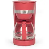 Livoo Elektrische Kaffeemaschine – – DOD200RC – 750 W – 1,25 l – 10 bis 12 Tassen – Chilirot