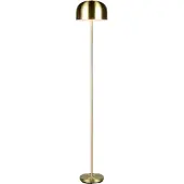 TRIO LED Stehleuchte, Touchdimmer, Akku, USB, messing, H 147 cm