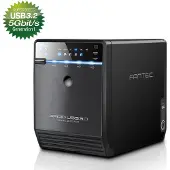 Fantec QB-35 US 3 R schwarz 4Bay Box Raid