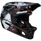 Leatt Fullface Helm Gravity 4.0 , Alpine - Schwarz Grau, XL