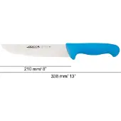 Arcos Fleischermesser Farbe - Prof 291723 Edelstahl Nitrum und mango ergonomisches Polypropylen blau und 21 cm Klinge, Vitrine