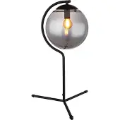 Globo Lighting Tischleuchte Metall schwarz matt, 1x E14