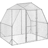 vidaXL Hühnerstall 2,5x2x2,25 m Verzinkter Stahl