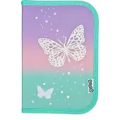 Scooli BUFI0445, Weiches Federmäppchen, Aqua-Farbe, Pink, Violett, Abbildung, Drinnen, Mädchen, Reißverschluss