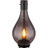 Globo Lighting |Tischleuchte Metall schwarz matt, 1x E14