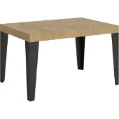 Itamoby - Ausziehtisch 130/390x90 cm Flame Eiche Natur Tischbeine Anthrazit