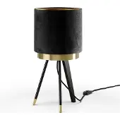 Vicco Tischlampe Goldamo Schwarz 23 x 46 cm, Model 53239