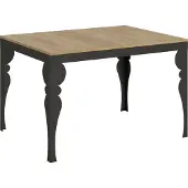 Itamoby Ausziehbarer Tisch 90x120/224 cm Paxon Evolution Eiche Natur Anthrazit Gestell