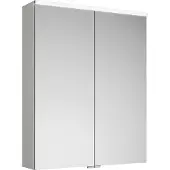 Burgbad Eqio Spiegelschrank mit horizontaler LED-Beleuchtung, 2 Türen, 650x800mm