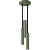 Sollux Pendelleuchte LAGOS 3P olivgrün 3xGU10 10W Stahl 108x19.5x19.5cm