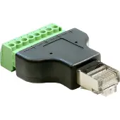 DeLOCK 65389, RJ45, 8p, Schwarz, Grün