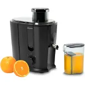 Brabantia BBEK1123BK, Zentrifugal-Entsafter, Schwarz, Schwarz, 16000 RPM, 1 l, 0,35 l