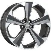 Oxigin Felge 22 OXRS 8.5 Zollx19 Zoll ET43 5x114.3 titan polish OX228519J43TP kompatibel mit Toyota Auris C-HR RAV4