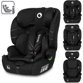Lionelo Autositz Levi One i-Size , neueste Sicherheitsnorm R129 i-Size, universelle Passform, passt in alle Autos - Schwarz