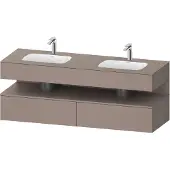 Duravit Einbauwaschtisch-Möbel-Set Qatego 160x55x60cm, Kon-WTU, Nischenb, bas. ma