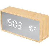 Karlsson - Wecker Mirror - Braun - 16x15x7cm
