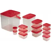 Xavax Hama 00111468, Set, Rot, Transparent, 85 °C, 233 mm, 230 mm, 225 mm