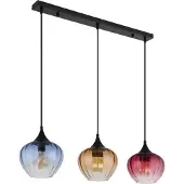 Globo Lighting Hängeleuchte Metall schwarz matt, 3x E27