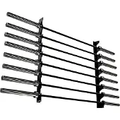 Toorx Fitness Wall Barbell Rack - Hängen Sie die Langhantel an die Wand - Für 8 Hanteln