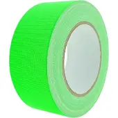 Varivendo Neon Gewebeband grün 50mm x 25m – Leuchtendes Panzertape UV-Aktiv für Events Dekoration