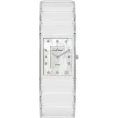 Jacques Lemans 1-1940G Damenuhr Dublin Keramik Weiß