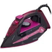 Sogo PLA-SS-6330-PU, Trocken- & Dampfbügeleisen, Keramik-Bügelsohle, 2 m, 60 g/min, Schwarz, Pink, 30 g/min