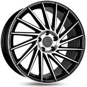 KESKIN KT17 Hurricane black front polish 8.5x19 ET45 - LK5/112 ML72.6 Felge Alu