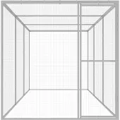 vidaXL Katzenkäfig 4,5x1,5x1,5 m Verzinkter Stahl