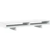 vidaXL Monitorständer Weiß 100x27x15 cm Holzwerkstoff