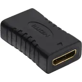 InLine HDMI Adapter, Mini HDMI C Buchse / Buchse, vergoldete Kontakte, HDMI C female, Mini HDMI, Schwarz