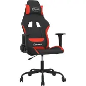 Syfax Gaming-Stuhl Schwarz und Rot Stoff