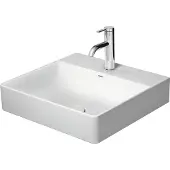 Duravit Waschtisch DURASQUARE o ÜL m HLB 500x470mm o Hahnloch weiß WG ohne Hahnloch weiß