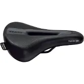 Terry Fisio Flex Gel Max, Fahrradsattel, Stadt, Männer, Schwarz, Einfarbig