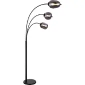 Globo Stehleuchte Metall schwarz matt, 3x E14